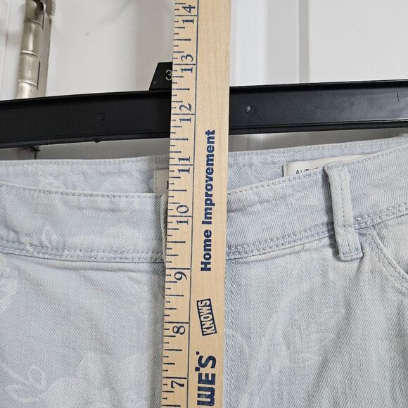 J. Jill Authentic Fit Slim Ankle Floral Print Jeans Womens 14 (35x28) Blue White - Picture 8 of 11